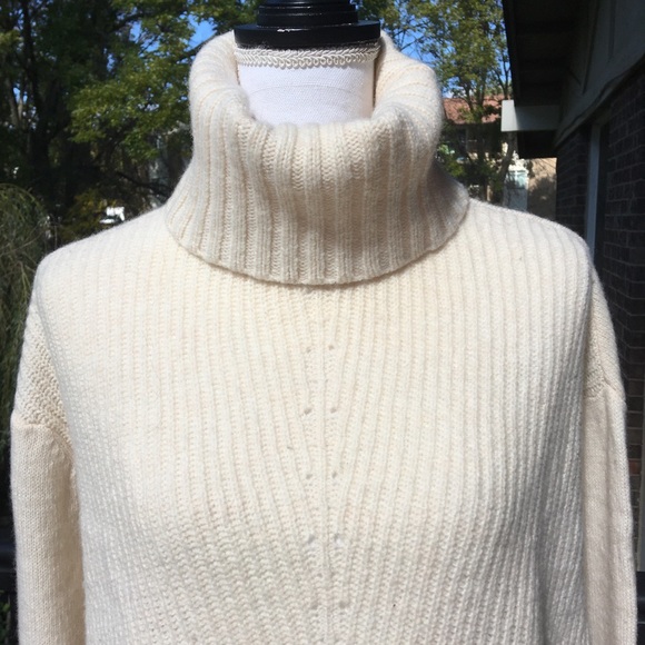 Moth Oversized Wool Blend Turtleneck Sweater - Picture 8 of 15